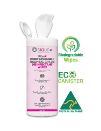 Siqura UltraX Biodegradable Wipes Eco-canister