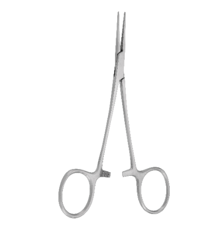 Micro Halsted; Haemostatic Straight; 12.5cm