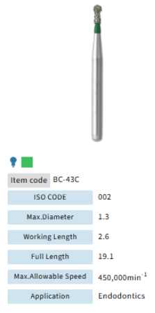 Mani Dia Bur Ball Collar BC-43C