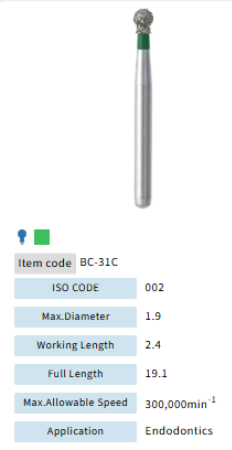 Mani Dia Bur Ball Collar BC-31C
