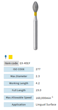 Mani Dia Bur Extra Shape EX-40EF