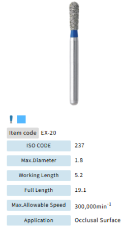 Mani Dia Bur Extra Shape EX-20