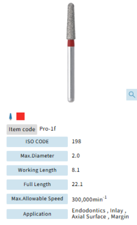 Mani Dia Bur Procera PRO-1F