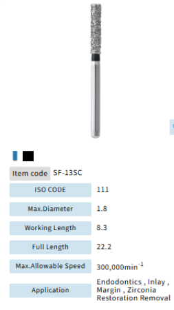 Mani Dia Bur Super Coarse SF-13SC