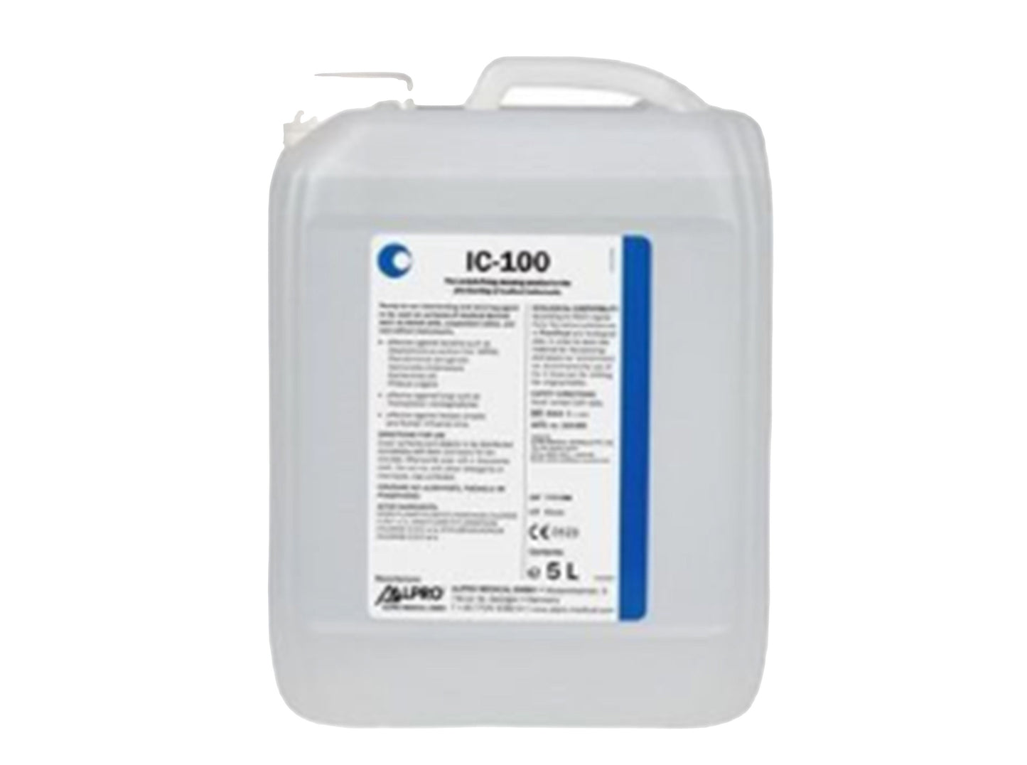 Alpro IC-100 Surface Disinfectant and Instrument Pre-Cleaner; 5 Litres