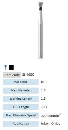 Mani Dia Bur Super Coarse SI-46SC