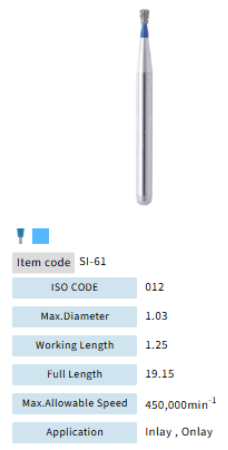 Mani Dia Bur Single Inverted Cone SI-61