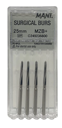 Mani Carbide Surgical Burs MSBMZB+28mm