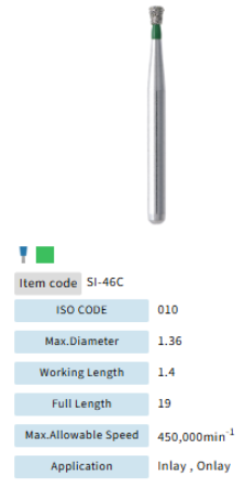 Mani Dia Bur Single Inverted Cone SI-46C