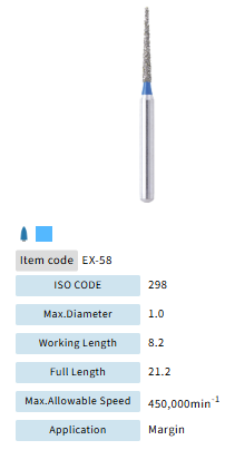 Mani Dia Bur Extra Shape EX-58
