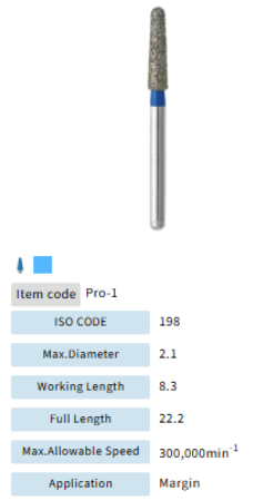 Mani Dia Bur Procera PRO-1