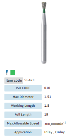 Mani Dia Bur Single Inverted Cone SI-47C