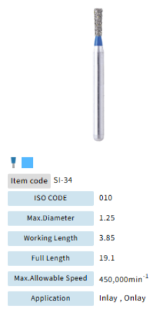 Mani Dia Bur Single Inverted Cone SI-34