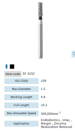 Mani Dia Bur Super Coarse SF-31SC