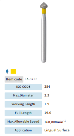 Mani Dia Bur Extra Shape EX-37EF