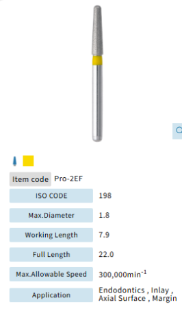 Mani Dia Bur Extra-Fine PRO-2EF 5pk