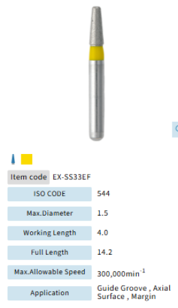 Mani Dia Bur Extra Shape EX-SS33EF