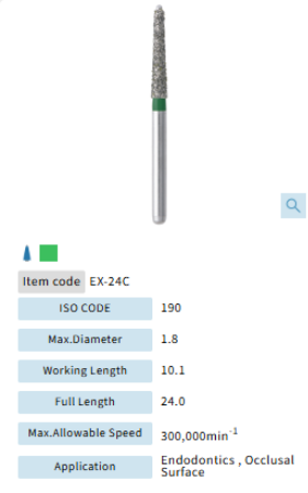 Mani Dia Bur Extra Shape EX-24C