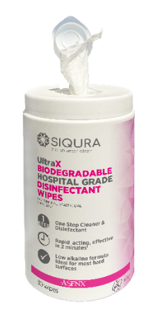 Siqura UltraX Biodegradable Wipes Canister (x80)