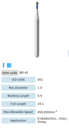 Mani Dia Bur Round Medium BR-45