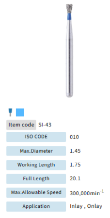 Mani Dia Bur Single Inverted Cone SI-43