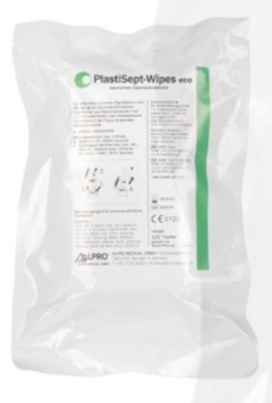 PlastiSept eco refill carton of 12 bags x 70 wipes