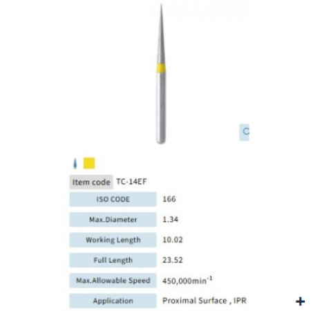 Mani Dia Bur Taper Conical End TC-11EF