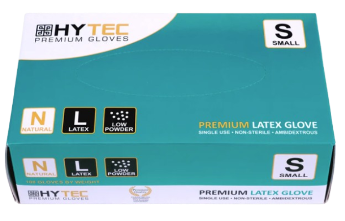 Hytec Natural Latex Gloves - Extra Small