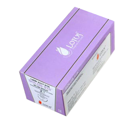 Lotus Solus-910 Polyglactine 910 Sutures: L422B – Polyglactin-910 Undyed Braided 4-0, 75cm, Reverse Cutting, 19mm, 3/8 Circle
