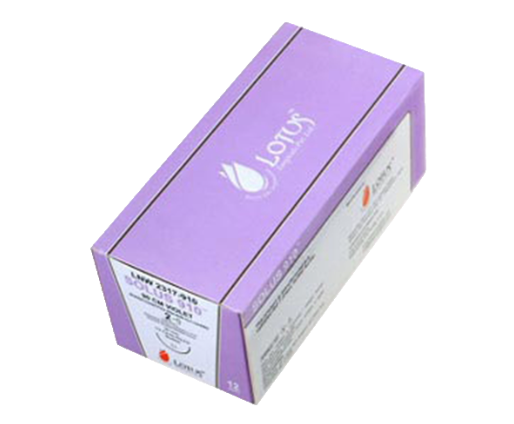 Lotus Solus-910 Polyglactine 910 Sutures: L423B – Polyglactin-910 Undyed Braided 3-0, 75cm, Reverse Cutting, 19mm, 3/8 Circle