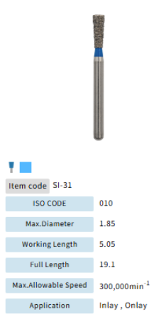 Mani Dia Bur Single Inverted Cone SI-33