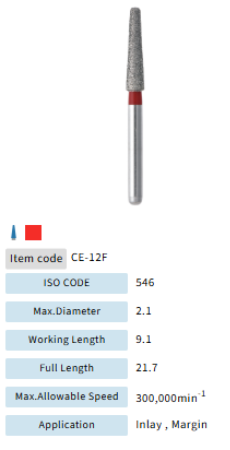 Mani Dia Bur Cerec CE-12F
