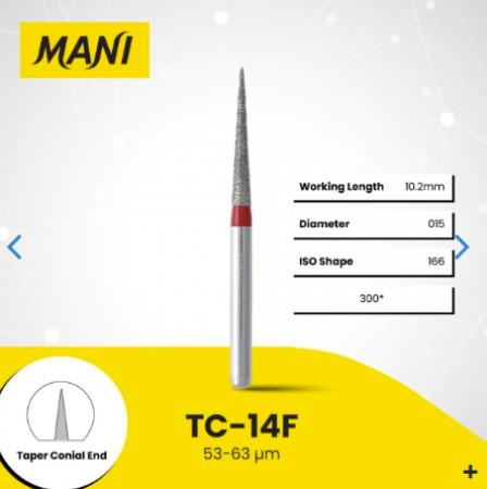 Mani Diamond Bur Fine TC-14F