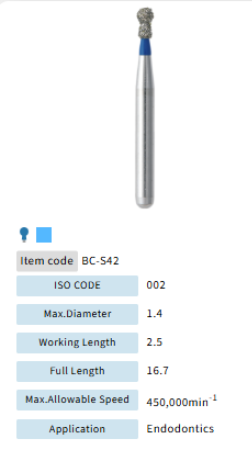 Mani Dia Bur Ball Colar BC-S42