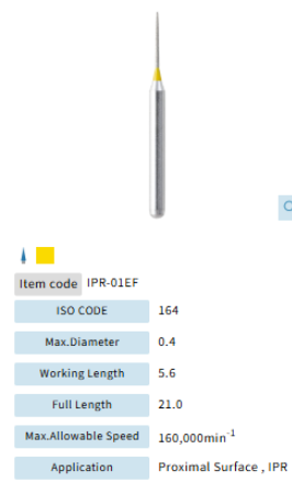 Mani Dia Bur Interproximal Reduction IPR-01EF
