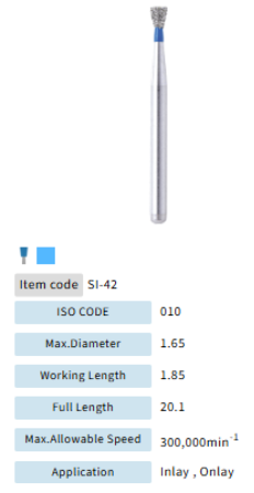 Mani Dia Bur Single Inverted Cone SI-42
