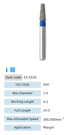 Mani Dia Bur Extra Shape EX-SS33