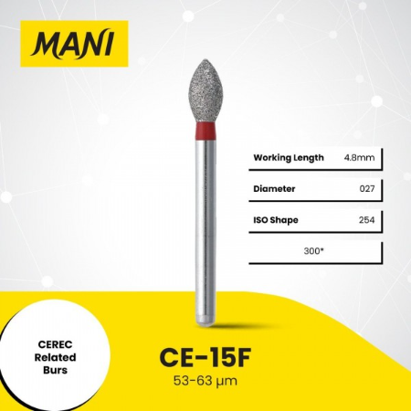 Mani Dia Bur Fine CE-15F