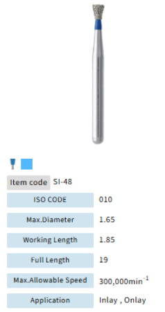 Mani Dia Bur Single Inverted Cone SI-48