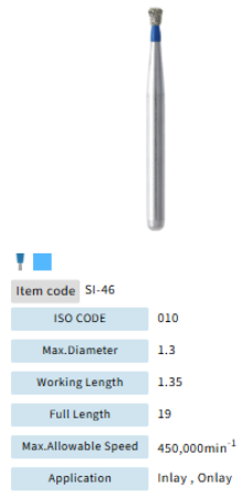 Mani Dia Bur Single Inverted Cone SI-46