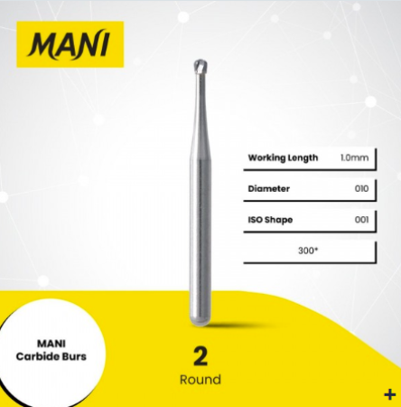 Mani Carbide Bur FG Round #2