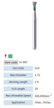 Mani Dia Bur Single Inverted Cone SI-48C