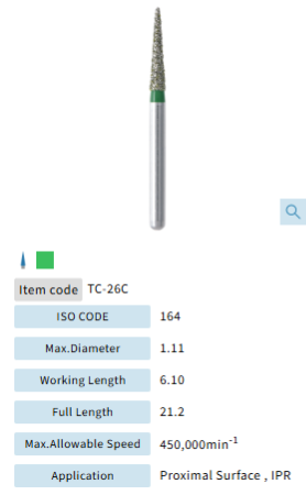 Mani Dia Bur Coarse TC-26 5pk