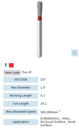 Mani Dia Bur Procera PRO-4F