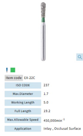 Mani Dia Bur Extra Shape EX-22C