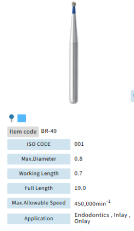 Mani Dia Bur Ball Round BR-49