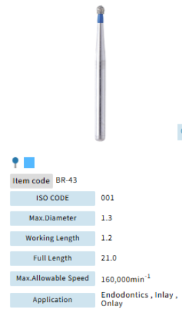 Mani Dia Bur Ball Round BR-43