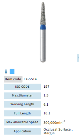 Mani Dia Bur Extra Shape EX-SS14