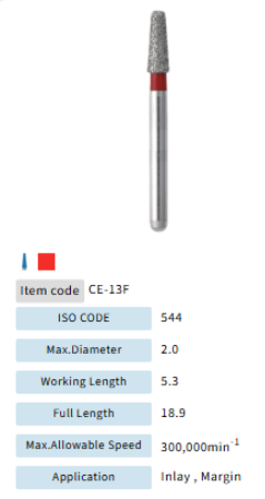Mani Dia Bur Cerec CE-13F