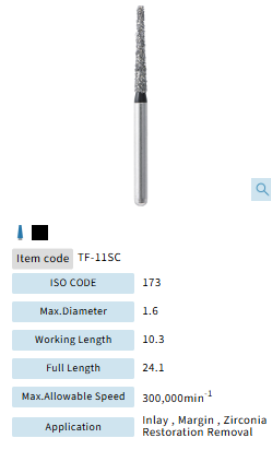 Mani Dia Bur Super Coarse TF-11SC
